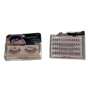 New in Box Ardell Brown Lashes 2 Pack Demi 120 & Flare Individual Human Hair NWT